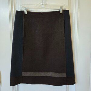 'S Max Mara Wool Blend Colour blocked skirt